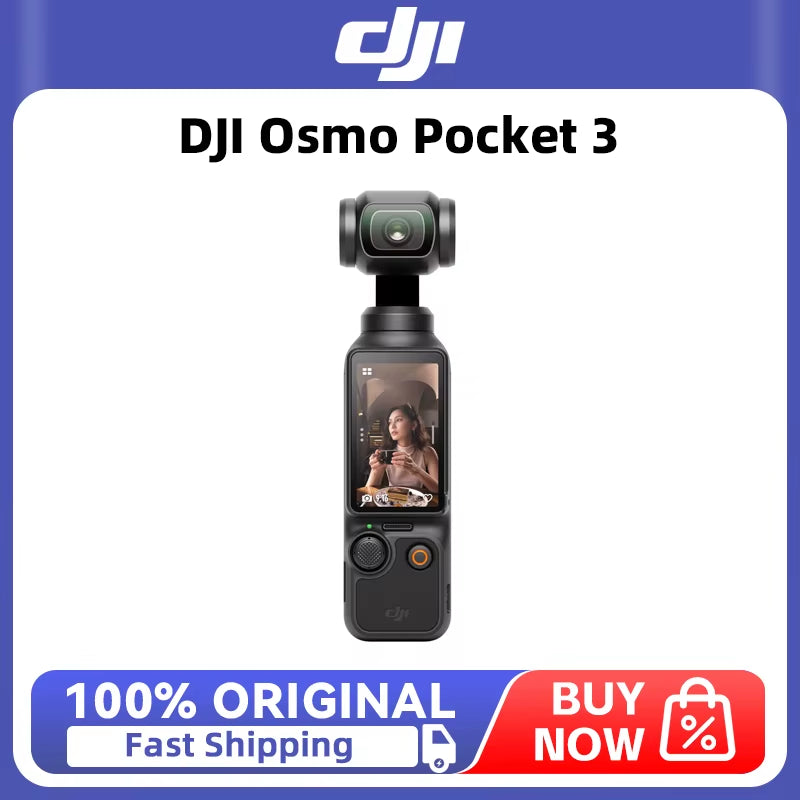 Osmo Pocket 3 Vlogging Camera 1-Inch CMOS &4K/120Fps 3-Axis Gimbal Mechanical Stabilization Original in Stock
