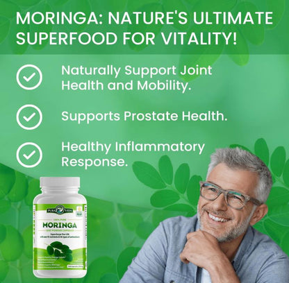 Organic Moringa Powder Capsules