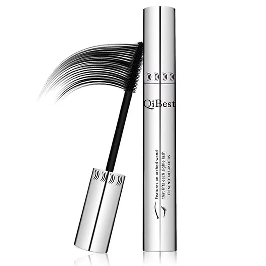 Qibest 4D Thick Eyelash Mascara Make up Longe Waterproof for Eyelash Extension Black Lengthening Not Blooming Quick Dry Makeup