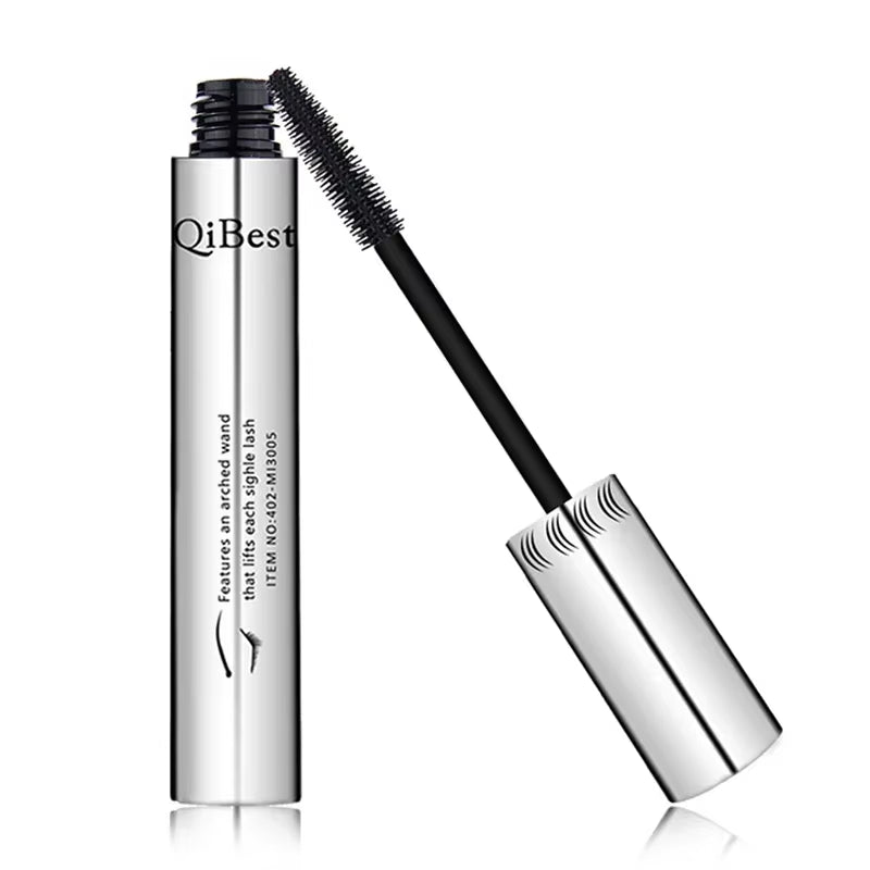 Qibest 4D Thick Eyelash Mascara Make up Longe Waterproof for Eyelash Extension Black Lengthening Not Blooming Quick Dry Makeup